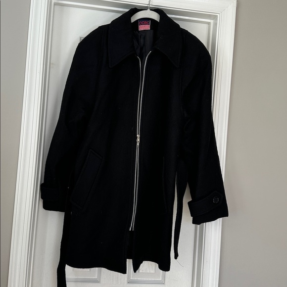 CCBC vintage wool hooded zip up coat - Picture 13 of 13